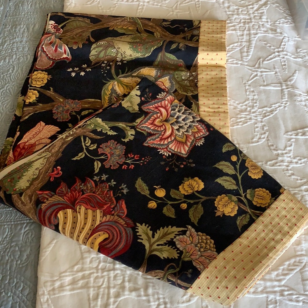 Hand commission Valance tapestry look fabric 20 feet x 17  1/2 Approximately